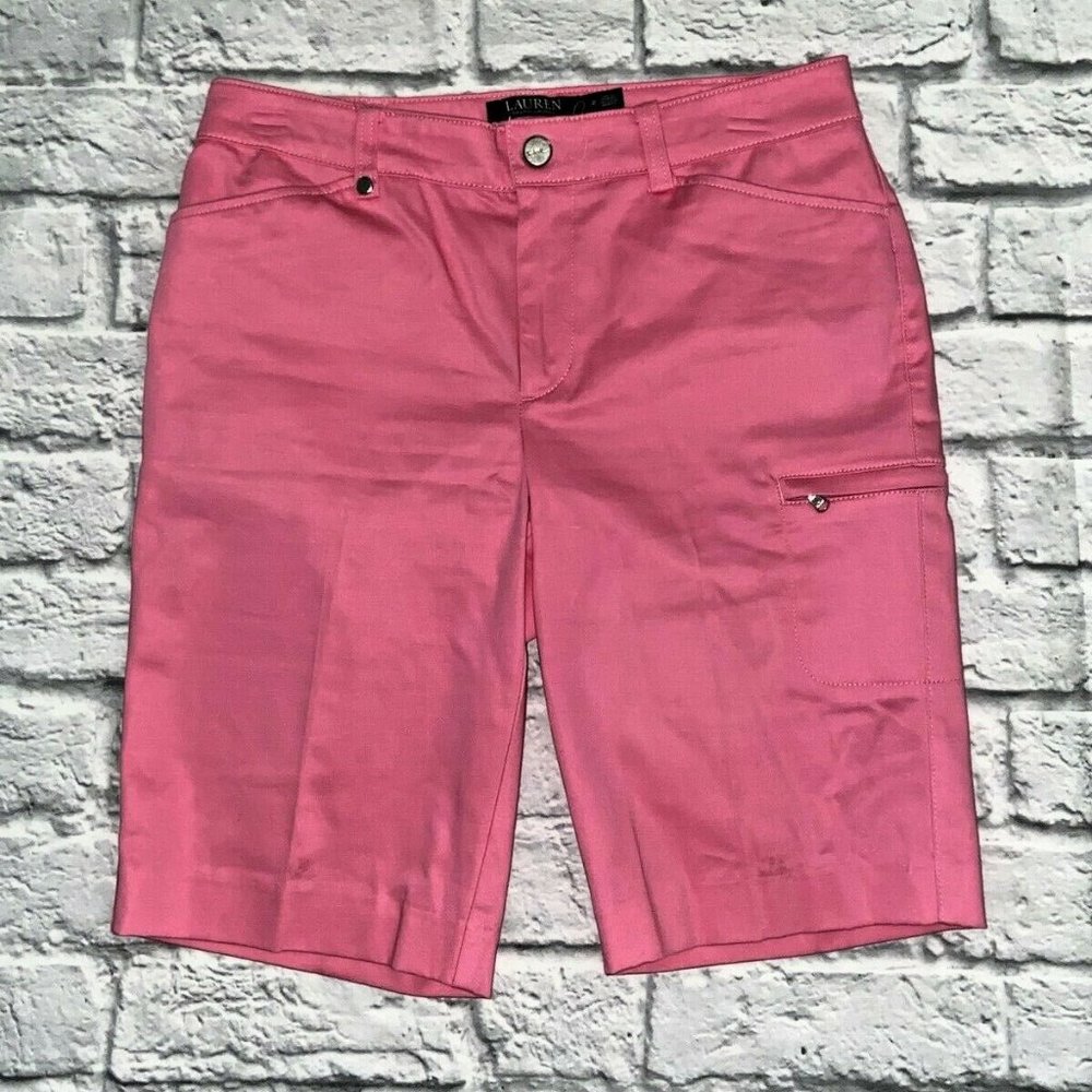 Lauren Ralph Lauren Womens Shorts sz 2 Pink Active
